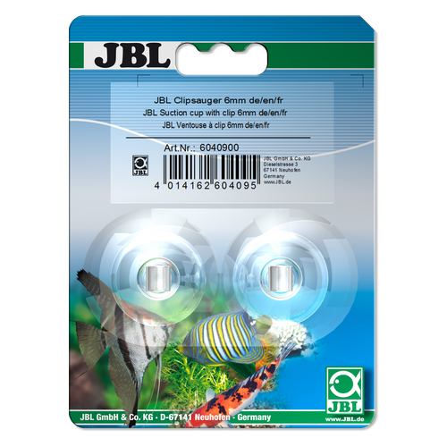 JBL Zuignap met clip 6 mm , 2x