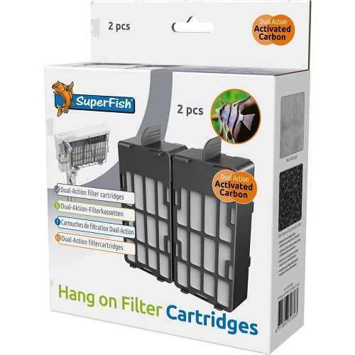 SuperFish Hang On Filter Cartridges 2 st